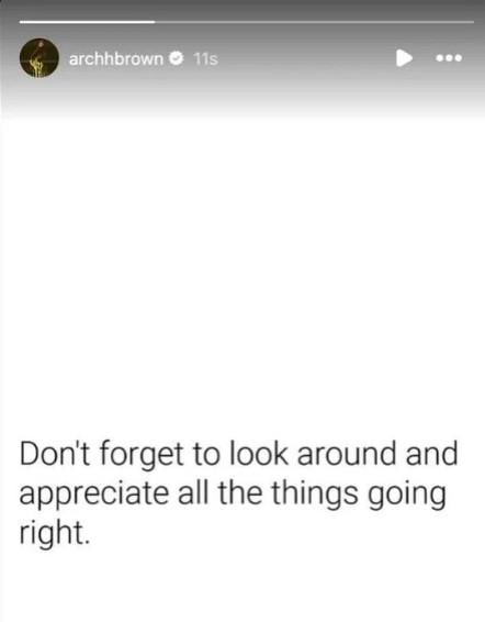 A bombshell post from Archie Brown who deleted all his photos