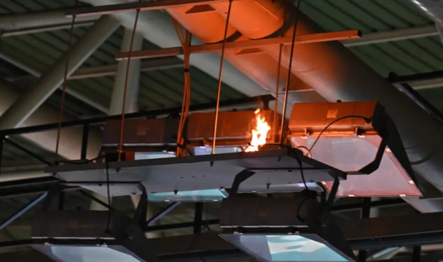Fire broke out during the volleyball match causing panic