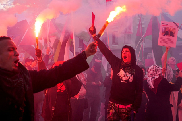 Thousands took to the streets! Massive protest before the Norway-Israel match