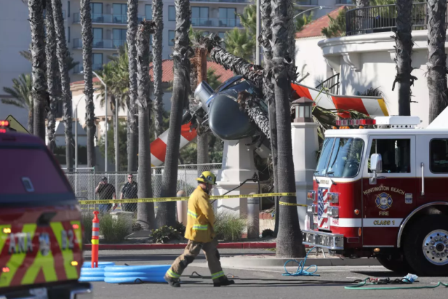 Terrifying moments in the USA! The helicopter suddenly fell on people