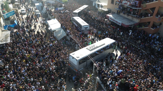 Palestinian prisoners released by Israel in Gaza