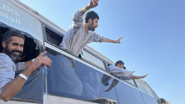 Palestinian prisoners released by Israel in Gaza