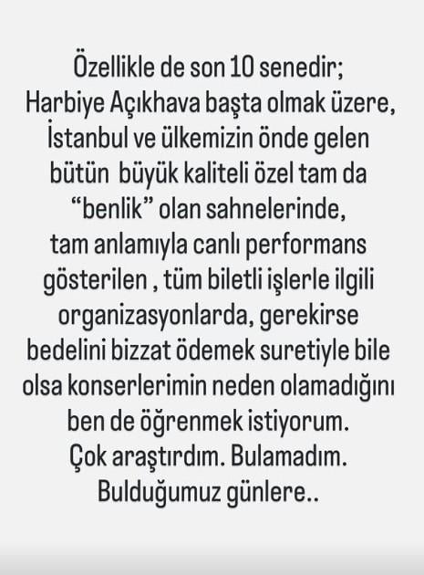 Burcu Güneş's harsh reaction to the music world: I researched a lot, but couldn't find anything