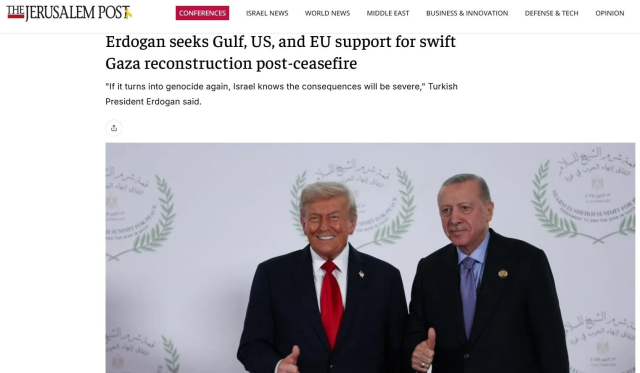 President Erdoğan's statements in the Israeli press: He clearly warned us