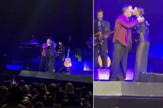 Romantic moments from the Harbiye stage with Sıla and İlker Kaleli