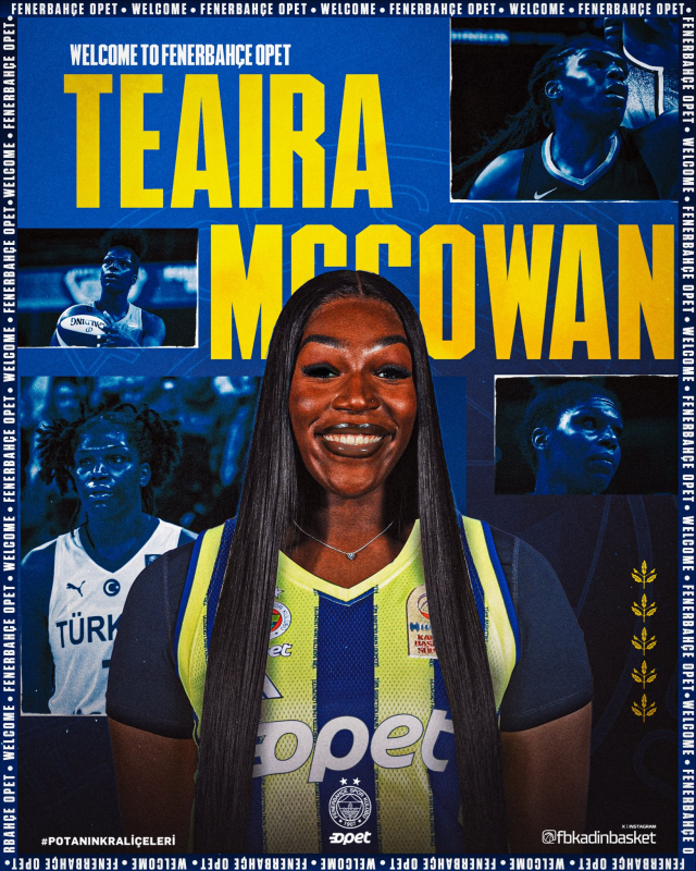 Fenerbahçe Opet Women's Basketball Team signed national player McCowan