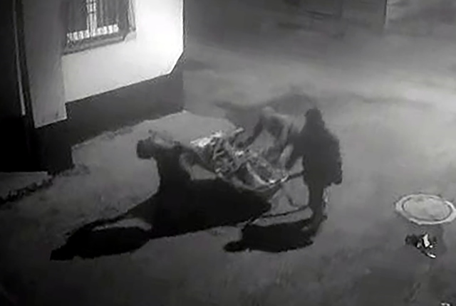The thief who stole the safe from the workplace was caught due to feces residue in his underwear