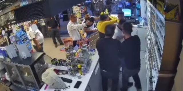 Two people who assaulted a gas station employee were arrested