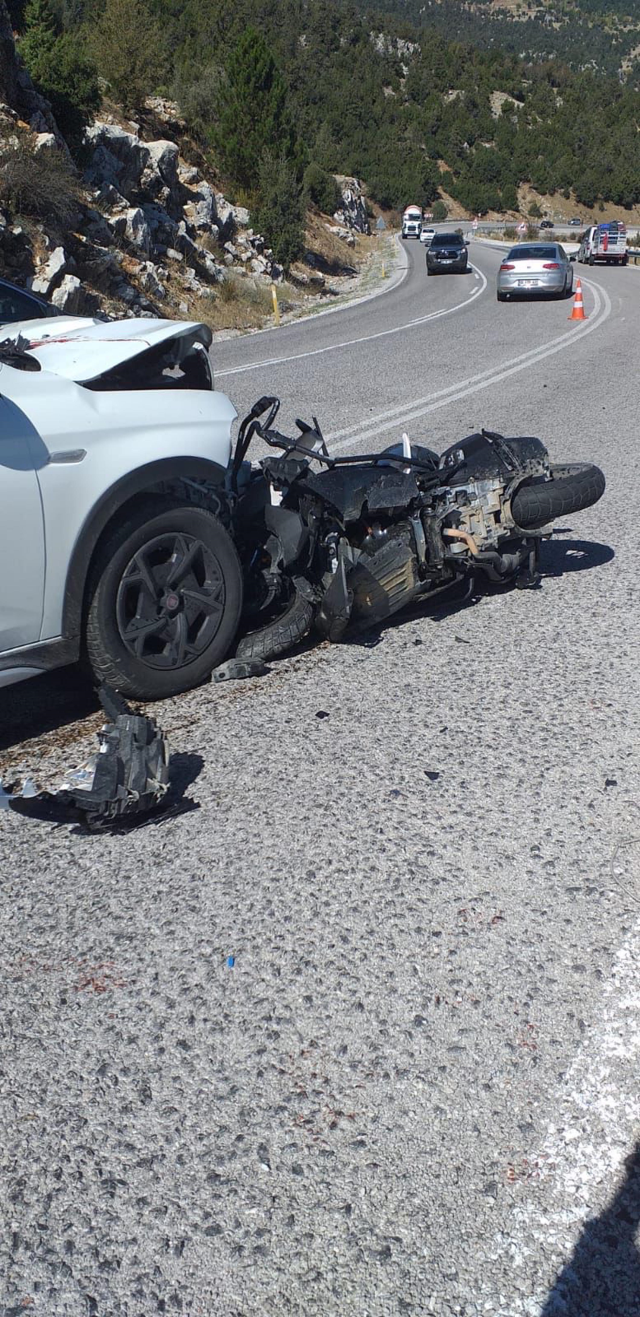 The accident in which the motorcycle driver died, captured by helmet camera