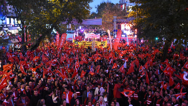 Republic enthusiasm in Istanbul! The visual feast captivated