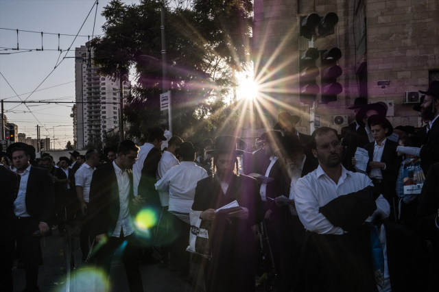 Thousands of Ultra-Orthodox Jews in Israel held an anti-mandatory military service demonstration