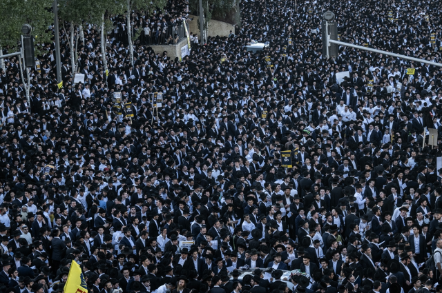 Thousands of Ultra-Orthodox Jews in Israel held an anti-mandatory military service demonstration