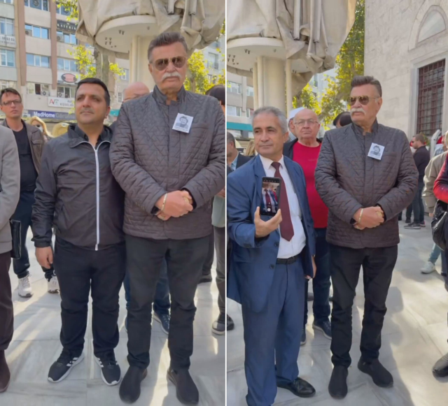 A great disrespect at the funeral of Yeşilçam's leading man Engin Çağlar! They competed to take photos