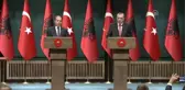 Erdoğan: 'Arnavutluk Topraklarının Türkiye'ye Tehdit Teşkil Eden Unsurlardan Arındırılması Bizim de...
