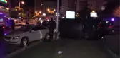 Kaza Yerine Gelen Polislerin Aracına Otomobil Çarptı
