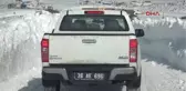 Kars Öğrenciler Eğtime Başlasın Diye Yollar Kardan Temizlendi