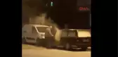 Antalya Park Halindeki Otomobil Kül Oldu