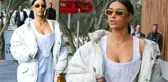 Kim Kardashian'ın Göğüsleri Sokak Ortasında Açıldı