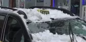 Çatıdan Düşen Kar Taksiyi Kullanılamaz Hale Getirdi