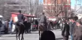 Erzurum Oltu'da Bayraklı Fener Alayı Coşkusu