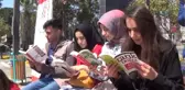 Parkı Kütüphaneye Çevirdiler