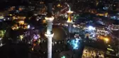 Regaip Kandilinde Eyüp Sultan'a Akın Eden Vatandaşlar Havadan Görüntülendi