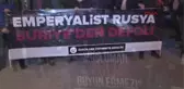 Idlip'teki Saldırıyı Protesto Için Rusya Konsolosluğu'na Yürüdüler