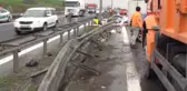 Tem'de Kaza; Trafik Yoğunluğu Yaşanıyor
