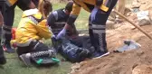 Göçük Altında Kalan Iraklı İşçi İtfaiye Ekipleri Tarafından Kurtarıldı