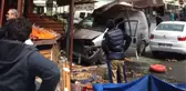 İstanbul Kağıthane'de, Bonzai İçen Genç Araçla Manava Girdi
