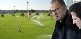 Fatih Terim'in İzlediği Maçta Sulama Sistemi Devreye Girince Futbolcular Islandı