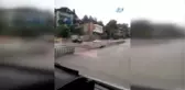 Araç Su Kanalına Böyle Düştü