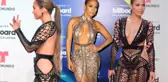 ABD'li Oyuncu Jennifer Lopez'in Yarı Çıplak Kıyafeti Ödül Gecesine Damga Vurdu