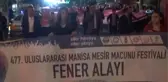Manisa'da Geceyi Aydınlatan Fener Alayı