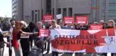 Adliye Önünde Tutuklu Gazeteciler Için Özgürlük Eylemi
