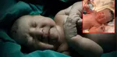 Yeni Doğan Bebek Elinde Annesinin Taktırdığı Spiralle Dünyaya Geldi