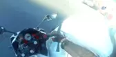 Motosiklet Kazası Kamerada