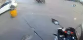 Motosiklet Kazası Kamerada