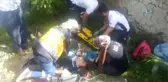 Otomobil Şarampole Yuvarlandı: 2 Ağır Yaralı