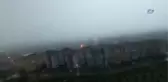 Yıldırım Düşme Anını Cep Telefonu ile Kaydetti