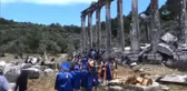 Euromos Antik Kentinde Arkeoloji Öğrencilerinin Kep Sevinci