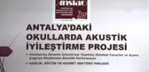 Devlet Okullarında Akustik Iyileştirme