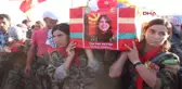 Diyarbakır Rakka'da Ölen PKK'lı 'Kırmızı Fularlı Kız' Kobani'de Toprağa Verildi