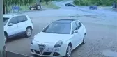 Trafik Kazası Güvenlik Kamerasında