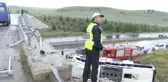 Yolcu Otobüsü Üst Geçitten Uçtu: 48 Yaralı
