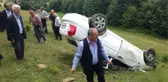 Samsun'da Korkunç Kaza! Otomobil Şarampole Yuvarlandı: 1 Ölü, 6 Yaralı