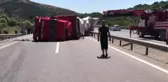 Susurluk'ta Tır Devrildi: 1 Yaralı