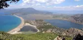 Iztuzu Plajı Gündüz Turistlerin Gece Caretta Carettaların