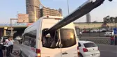 Dehşete Düşüren Kaza! Aracın Motor Kısmından Giren Bariyer, Arka Camdan Çıktı