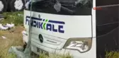 Manisa'da Yolcu Otobüsü Şarampole Devrildi: Yaralılar Var